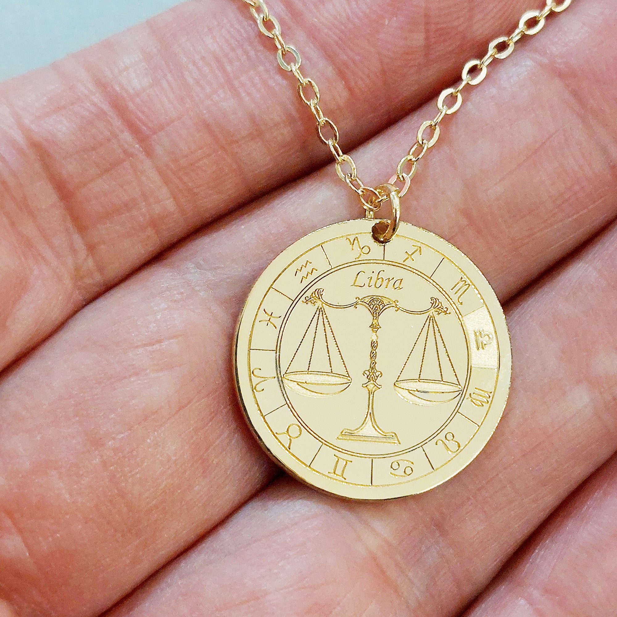 Libra Zodiac Necklace