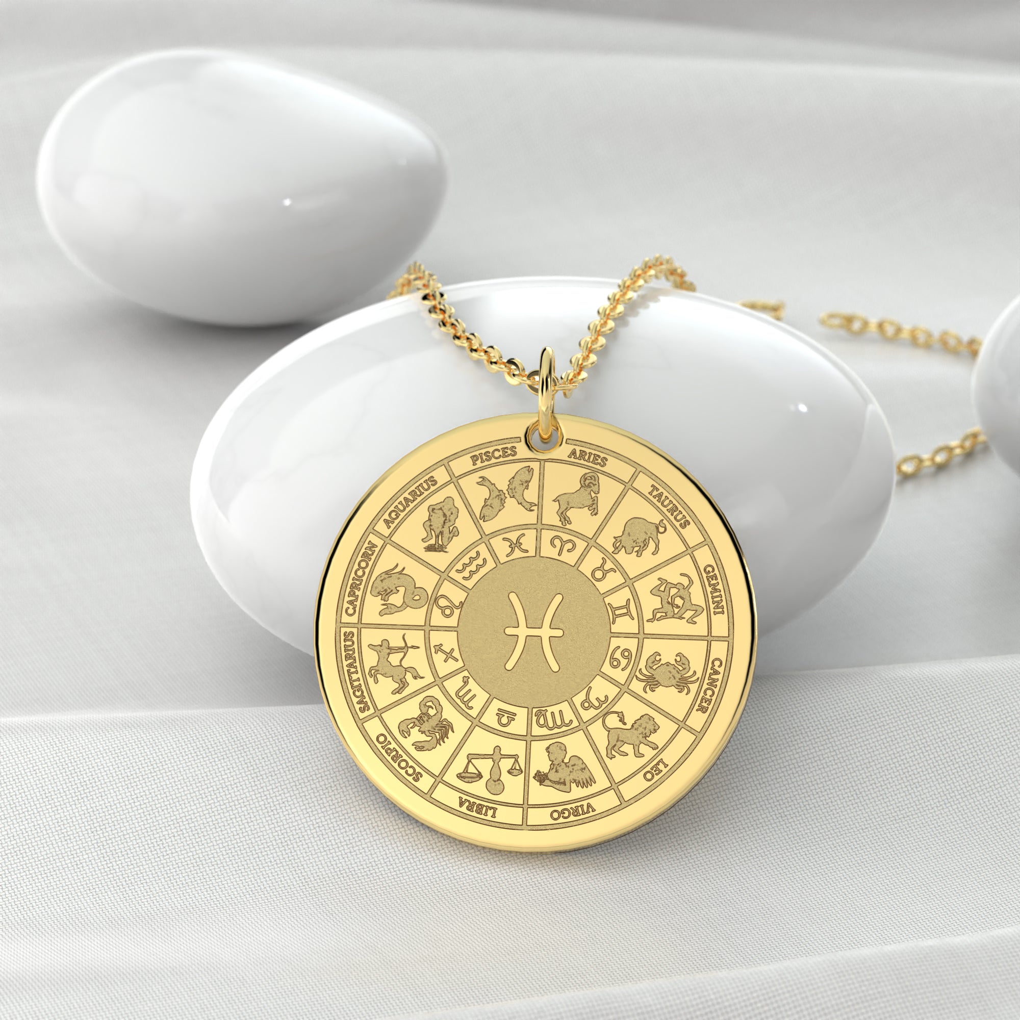 Pisces Gold Necklace