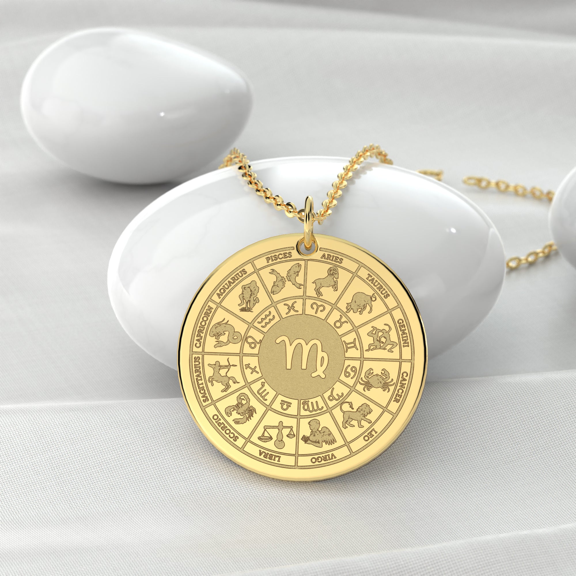 Virgo Zodiac Charm Necklace